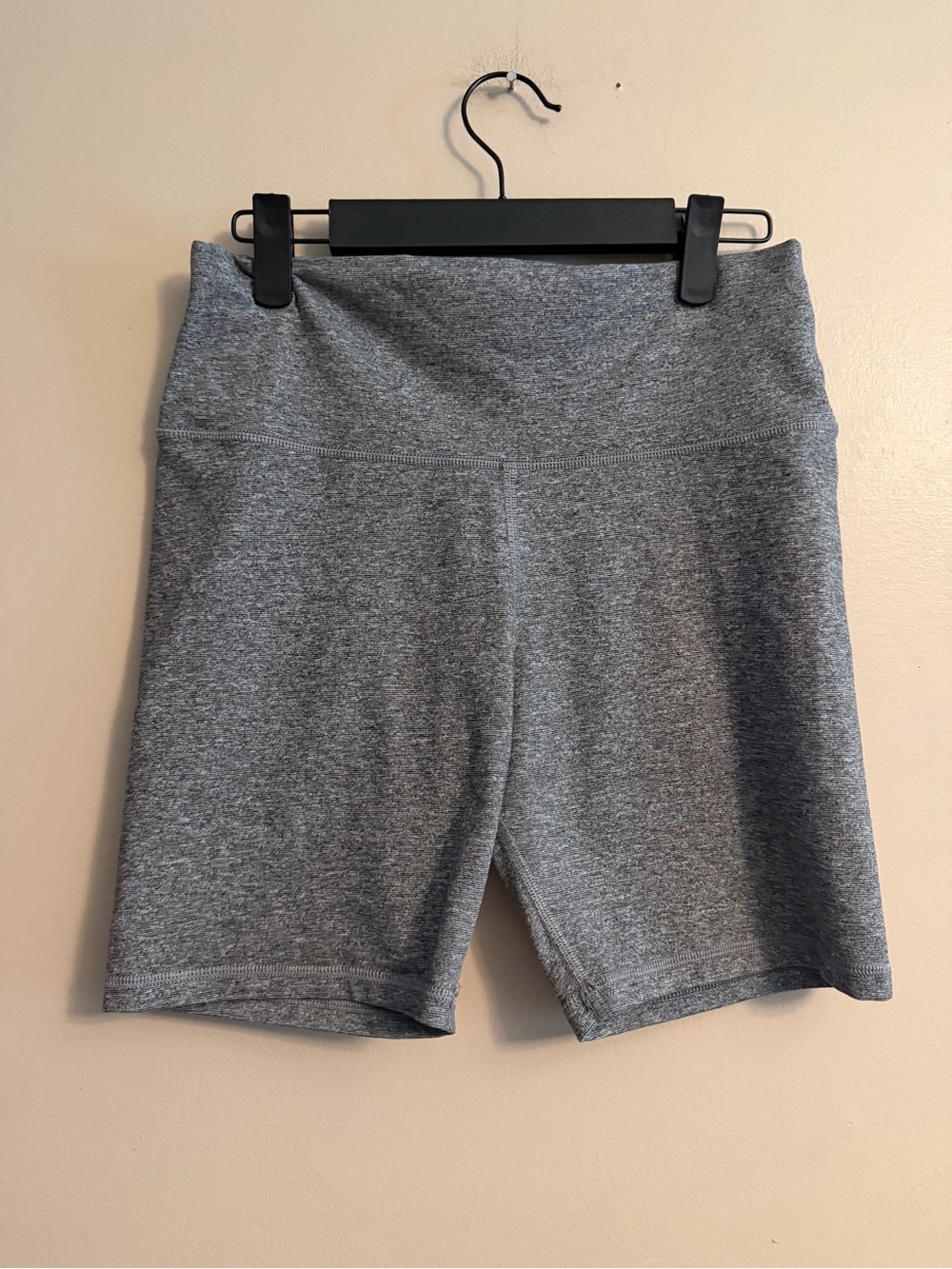 aerie Heather Gray High-Rise Bike Shorts